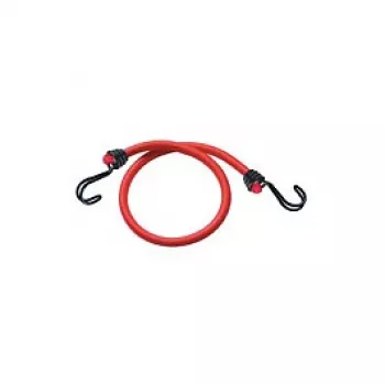 Master Lock 3020EURDAT rugalmas rögzítőheveder ikerhuzal kampóval - 0,6 m - 40 kg - piros - 2 darab