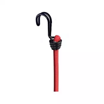Master Lock 3020EURDAT rugalmas rögzítőheveder ikerhuzal kampóval - 0,6 m - 40 kg - piros - 2 darab
