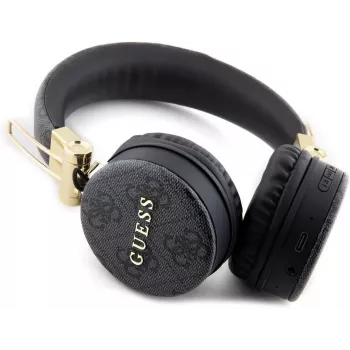 GUESS GUBH704GEMK fejhallgató Bluetooth, fekete, 4G Metal Logo