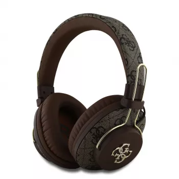 GUESS vezeték nélküli Bluetooth headset 4G Metal Logo barna GUBHS72P4FC4MW