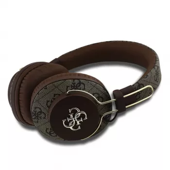 GUESS vezeték nélküli Bluetooth headset 4G Metal Logo barna GUBHS72P4FC4MW