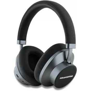 Karl Lagerfeld Saffiano Metal Logo vezeték nélküli Bluetooth fejhallgató fekete