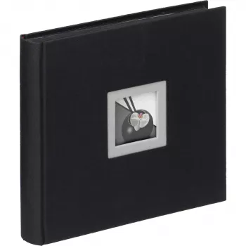 Walther Design FA-209-B könyvkötött jumbo fotóalbum fekete 50 lap 26x26 cm