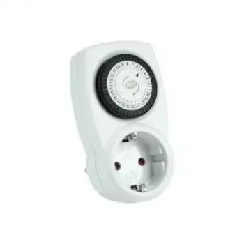 REV Ritter mechanikus időzítő 24h gyerekzárral fehér 230V 50Hz