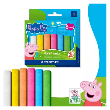STAEDTLER Junior utcai kréta Peppa Pig 6 darab kartoncsomagolásban