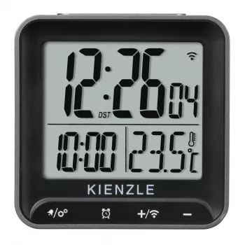 KIENZLE négyzetes fekete digitális ébresztőóra