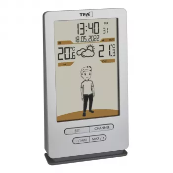 TFA WEATHER JACK 35.1166.54 rádióvezérlésű időjárás-állomás 12-24 órás előrejelzéssel