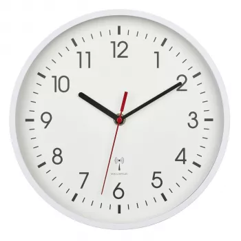 TFA Dostmann 60.3550.02 rádióvezérlésű falióra 24,5 cm x 4,2 cm fehér