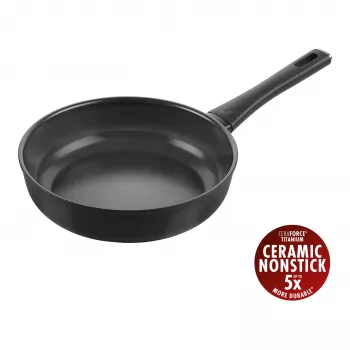 ZWILLING Madura Plus 24 cm serpenyő, fekete, alumínium