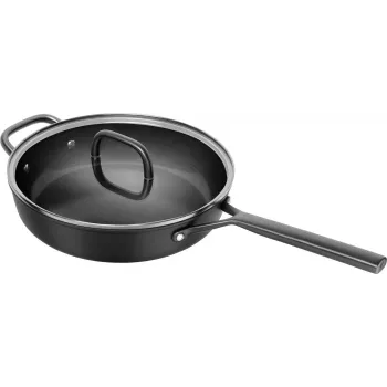 ZWILLING Milano serpenyő üvegfedővel 28 cm, fekete