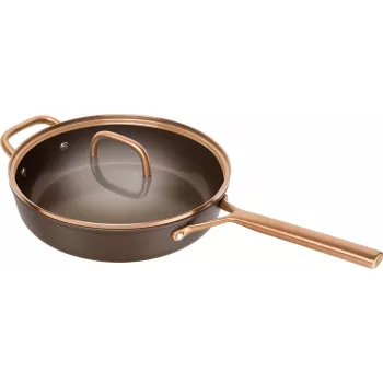 ZWILLING Milano serpenyő üvegtetővel 28 cm, barna