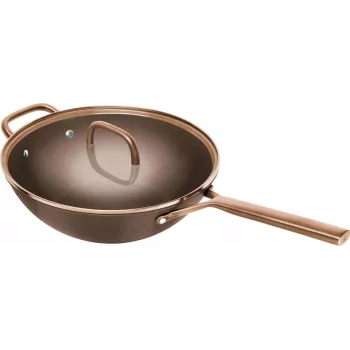 ZWILLING Milano wok üvegfedővel 30 cm, barna
