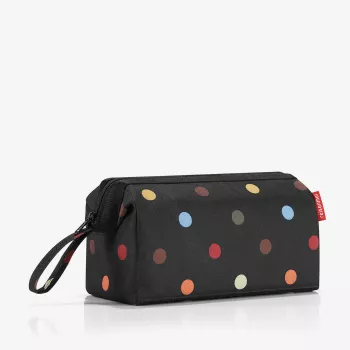 Reisenthel WC7009 Travel Cosmetic Dots piperetáska - többszínű poliészter cipzárral, 3 zseb