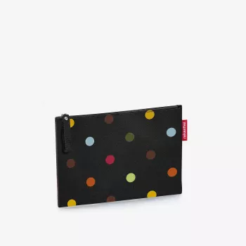 Reisenthel Case 1 Dots kozmetikai táska fekete többszínű poliészter 240 mm x 170 mm
