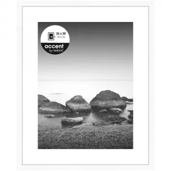 NIELSEN DESIGN Aura képkeret fehér 24x30 cm fa paszpartuval 1122001
