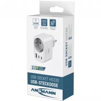 ANSMANN USB töltő HS330 30W 2xUSB-C/USB/30W