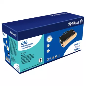 Pelikan kompatibilis tonerpatron Brother TN-3480-hoz – fekete – 8 000 oldal
