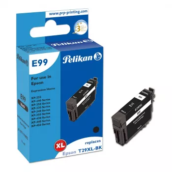 Pelikan E99 kompatibilis nyomtatópatron fekete High Yield (XL) Epson 29XL - 1 darabos csomag