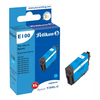 Pelikan E100 kompatibilis tintapatron cián High Yield Epson XP-235/240/250/330/340/350/430/440/450
