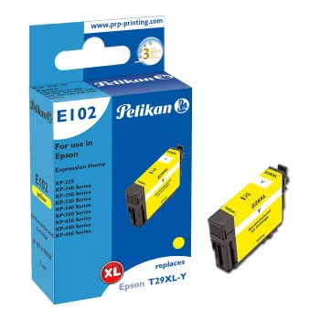 Pelikan E102 kompatibilis tintapatron sárga High (XL) Yield Epson XP-450 XP-440 XP-430 XP-350 XP-340 XP-330 XP-250 XP-240 XP-235 1 darab
