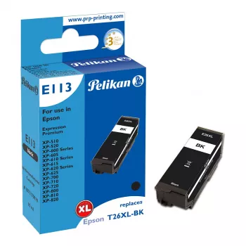 Pelikan E113 kompatibilis tintapatron fekete High Yield (XL) Epson Expression Premium XP sorozathoz