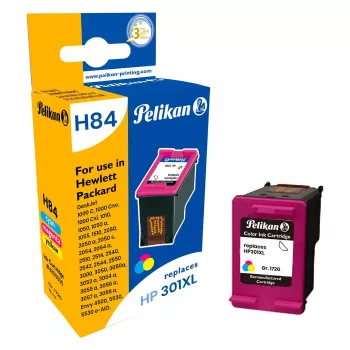 Pelikan kompatibilis tintapatron HP 301XL-hez (CH564EE) - fekete, nagy kapacitás, újratöltött