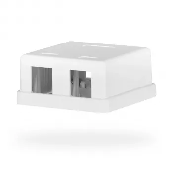 EFB Electronics Keystone csatlakozódoboz, 2 port, fali, tisztaságfehér, üres ház