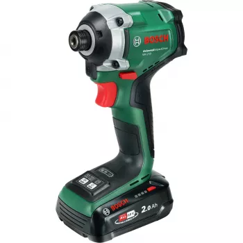 BOSCH UniversalImpactDrive 18V-210 akkumulátoros ütvecsavarozó (18V, 2,0Ah, Li-Ion, 1/4 inch hatszög, 210 Nm, 3400 ford/perc, tok, POWER FOR ALL ALLIANCE)