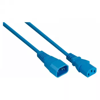 Kabelmeister SK1430-B020 hidegkészülék-hosszabbító C14-C13, kék, 2 m, 0,75 mm²
