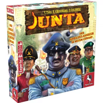 Pegasus Spiele Junta társasjáték - stratégia, blöff, alkudozás - 16 éves kortól - 4-7 játékos - 120-240 perc