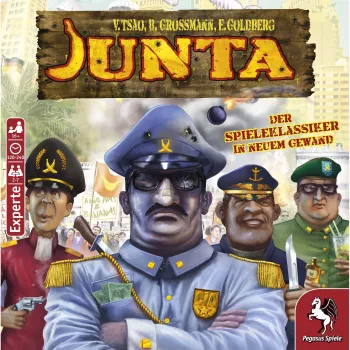 Pegasus Spiele Junta társasjáték - stratégia, blöff, alkudozás - 16 éves kortól - 4-7 játékos - 120-240 perc