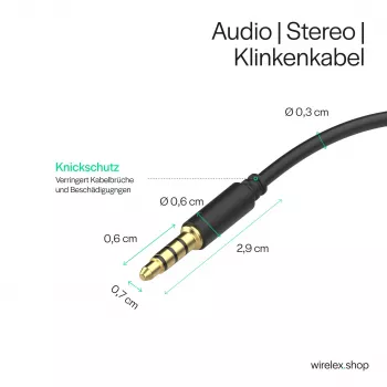 ShiverPeaks audiokábel jackdugó mini jack