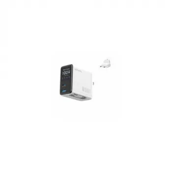 4smarts GaN FlexScreen AI 100W 2xUSB-C + USB-A fehér töltő