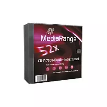 MediaRange MR205 CD-R 700 MB, 80 min, 52x, 10 db, slim tok