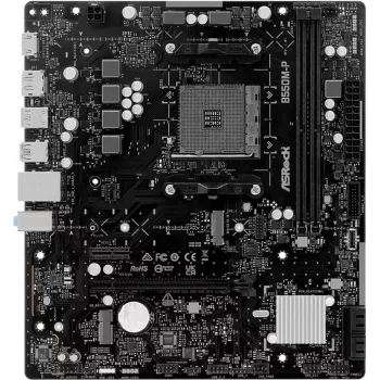 ASRock B550M-P AM4 mATX alaplap - AMD B550 chipset, DDR4, PCIe 4.0