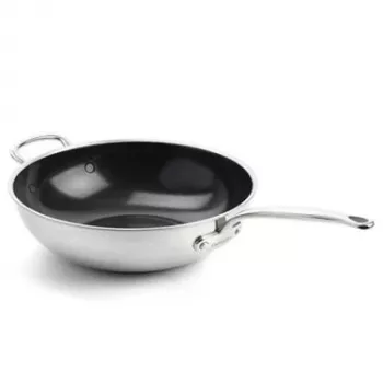GreenPan Premiere wok 30 cm rozsdamentes acél