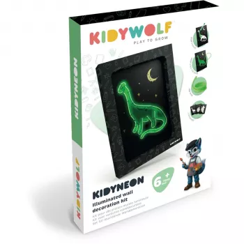 KIDYWOLF kivilágított faldekorációs készlet 3 részes dínó