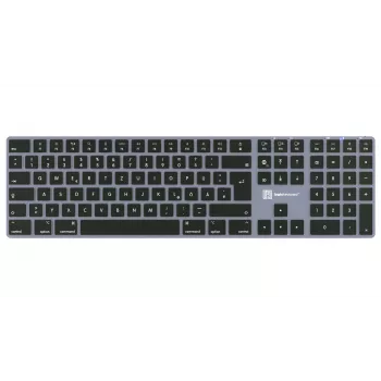 Logickeyboard Titan DE (Mac) - német billentyűzet háttérvilágítással, vezetékes, USB