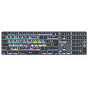 LogicKeyboard DaVinci Resolve 18 Titan FR (Mac) - francia AZERTY kiosztás, háttérvilágítás, vezetékes USB
