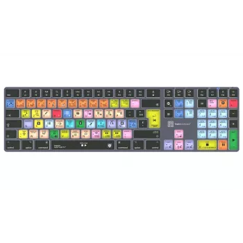 LogicKeyboard Apple Logic Pro X2 Titan FR (Mac) - francia AZERTY vezetékes háttérvilágításos billentyűzet