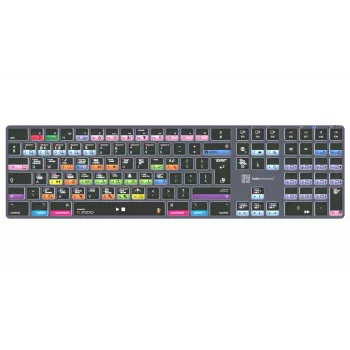 Logickeyboard FL Studio TITAN billentyűzet Mac-hez - USB vezetékes - fekete színkódolt gombokkal