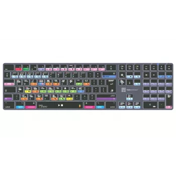Logickeyboard FL Studio TITAN billentyűzet Mac-hez - USB vezetékes - fekete színkódolt gombokkal