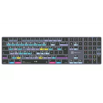 LogicKeyboard DaVinci Resolve 18 Titan SP (Mac) - speciális vágóbillentyűzet háttérvilágítással és USB hubbal