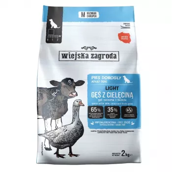 WIEJSKA ZAGRODA Light Goose borjúhússal száraz kutyaeledel 2kg