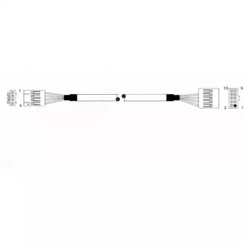 Supermicro CBL-0341L belső USB 2.0 kábel - 70 cm - alaplap 10 tűs 2x USB-A aljzathoz