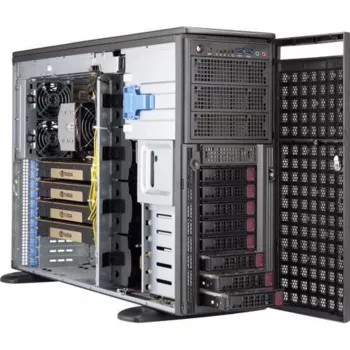 Supermicro SuperWorkstation 540A-TR Full-Tower munkaállomás, Intel C621, Dual Xeon Scalable, 2200W