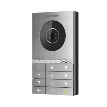 Hikvision DS-KV7023EY-IME2 videós kaputelefon, 2 MP, PoE, IP65, IK08, Mifare