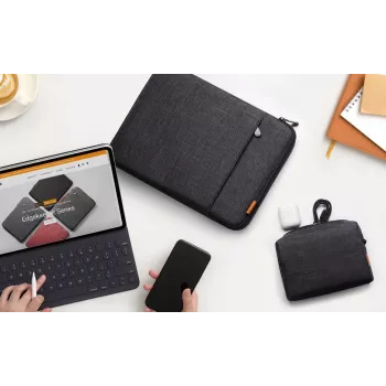 Inateck 13,3 hüvely laptophoz tartozéktáskával, fekete-szürke