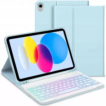 Inateck Keyboard Ace Touch iPad 11/10.9 QWERTZ RGB fehér