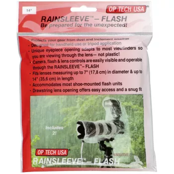 OP/TECH Rain-Sleeve Flash 2 darabos csomag átlátszó